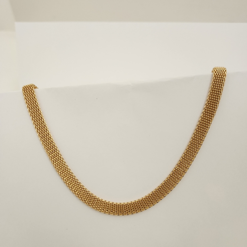 18k Gold Filled Bismark Link Chain Necklace 18 Inches New